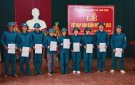 UBND xã Lam Sơn tổ chức Lễ kết nạp dân quân mới